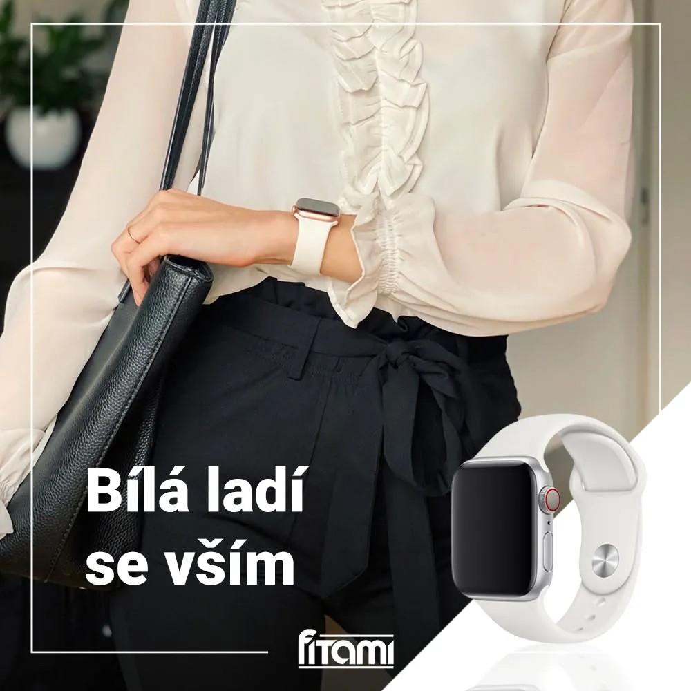 FITAMI vizuál: farebný remienok na smart hodinky k outfitu