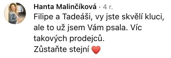 Recenzia zákazníka na e-shop FITAMI