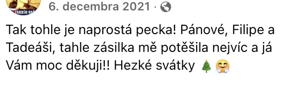 Recenzia zákazníka na e-shop FITAMI